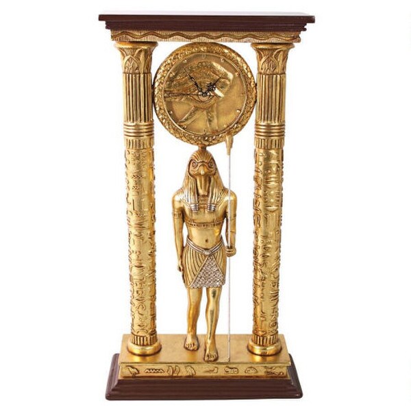 Temple Of Amun Royal Egyptian Clock Statue city God of Horus Columns